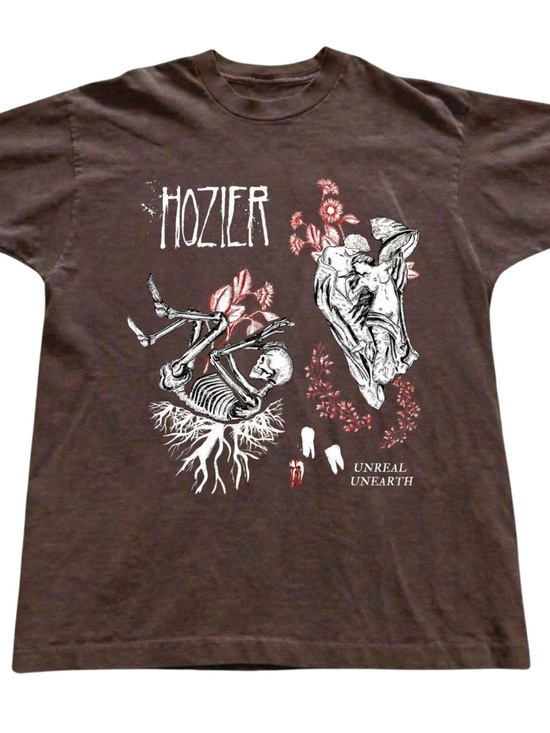 Gildan Tops - Brown Hozier 'Unreal Unearth' Graphic Tee